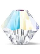 Bicone Crystal Bead 6mm Crystal Glitter