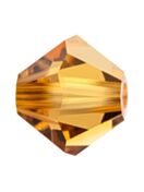 Bicone Crystal Bead 6mm Light Colorado Topaz