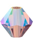 Bicone Crystal Bead 6mm Light Amethyst AB 2x