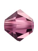 Bicone Crystal Bead 6mm Amethyst