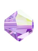 Bicone Crystal Bead 6mm Violet AB