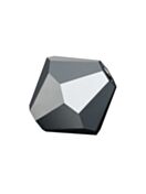 Bicone Crystal Bead 6mm Jet Hematite