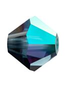 Bicone Crystal Bead 6mm Montana AB