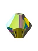 Bicone Crystal Bead 6mm Olivine AB