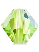 Bicone Crystal Bead 6mm Limecicle AB