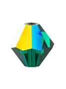 Bicone Crystal Bead 6mm Emerald AB
