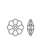 Flower 301 sew-on stone 1 hole 8mm Crystal UF Transparent