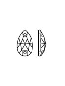 Pearshape 301 sew-on stone 2 hole 12x7mm Crystal Honey F