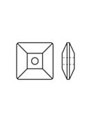 Square 301 sew-on stone 1 hole 6mm Crystal Honey F