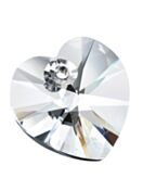 Maxima Heart 1 Hole 10mm Crystal