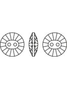 Rivoli Crystal Button 2 hole 16mm Crystal Satin