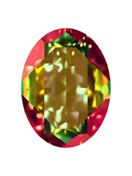 Oval 25x18mm Crystal Vitrail Medium