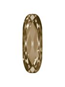 Long Classical Oval 21x7mm Crystal Golden Shadow