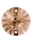 Rivoli sew-on stone flat 2 hole 10mm Light Peach