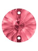 Rivoli sew-on stone flat 2 hole 10mm Burgundy