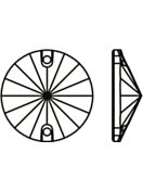 Rivoli sew-on stone flat 2 hole 12mm Jonquil