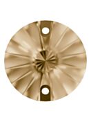 Rivoli sew-on stone flat 2 hole 14mm Crystal Golden Shadow