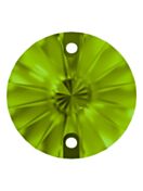 Rivoli sew-on stone flat 2 hole 14mm Fern Green