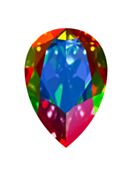 Drop 14x10mm Crystal Bermuda Blue