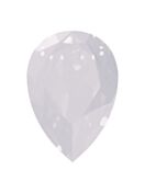 Drop 14x10mm White Opal