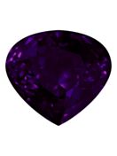 Wide Pear 15.5x14mm Purple Velvet