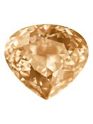 Wide Pear 20x18mm Light Colorado Topaz