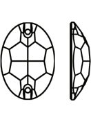 Oval sew-on stone flat 2 hole 16x11mm Crystal Peach Delite