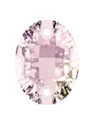 Oval sew-on stone flat 2 hole 16x11mm Violet