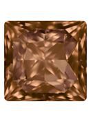 Princess Square 8mm Light Smoked Topaz