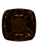 Round Square 12mm Smoked Topaz