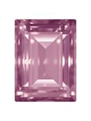 Step Cut Baguette 8x6mm Light Rose