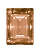 Step Cut Baguette 14x10mm Light Peach