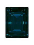 Step Cut Baguette 18x13mm Denim Blue