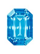 Step Cut Octagon 8x6mm, Dark Aquamarine