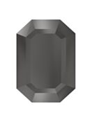 Step Cut Octagon 18x13mm Jet Hematite