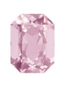 Octagon 14x10mm Light Rose