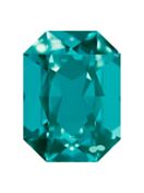 Octagon 14x10mm Blue Zircon
