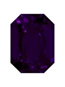 Octagon 25x18mm Purple Velvet
