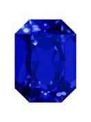 Octagon 25x18mm Capri Blue
