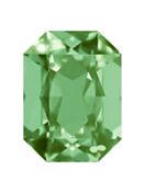 Octagon 27x18mm Peridot