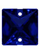 Square sew-on stone flat 2 hole 16mm Montana