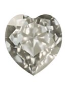 Antique Heart 5.5x5mm Crystal Moonlight