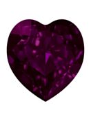 Antique Heart 5.5x5mm Fuchsia
