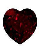 Antique Heart 11x10mm Siam