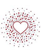 Hotfix Rhinestone Transfer "Exploding Heart"