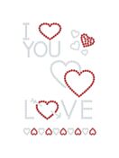 Hotfix Rhinestone Transfer "Love"