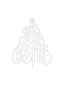 Hotfix Rhinestone Transfer "Christmas Tree" 121x153mm