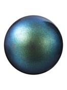 Pearl Round Semi 6mm Pearlescent Peacock