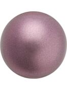 Pearl Round Semi 10mm Light Burgundy
