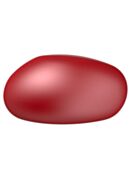 Pearl Elliptic 16x14mm Red